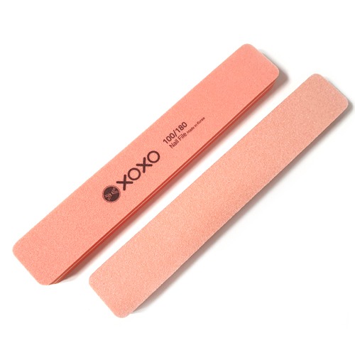 xoxo 네일버퍼 오렌지 샌딩파일 100/180그릿 1개입